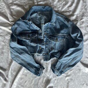 brandy melville cropped purple hoodie